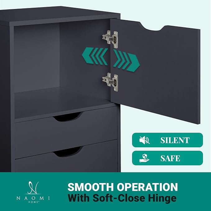 Naomi Home Carly 6-Drawer Craft & Office Storage Cabinet, – Mobile Filing Unit - Image 3
