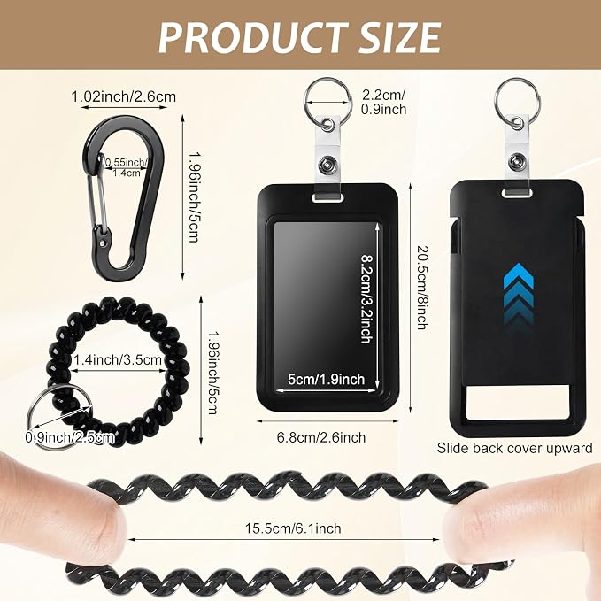 Wrist Card Holder Cruise Lanyard, Wrist Coil ID Badge Holder - Image 2