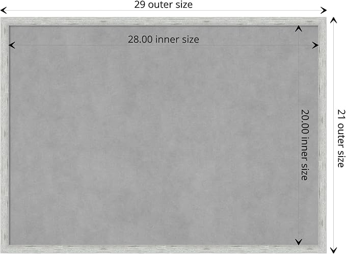 Amanti Art Silver Framed Magnetic Board 21x29 Medium Vision Board - Image 4