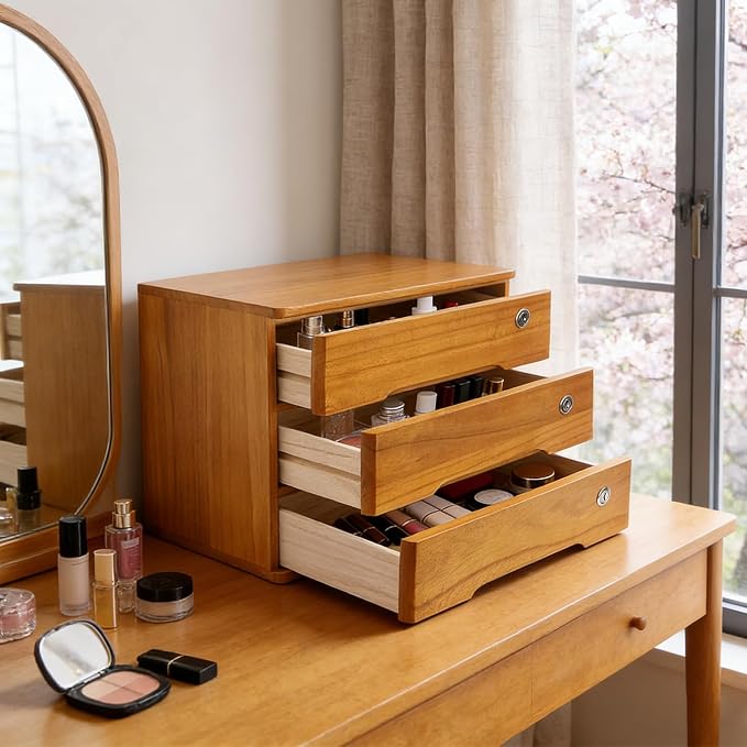 Wooden Desktop Storage Box - Image 5