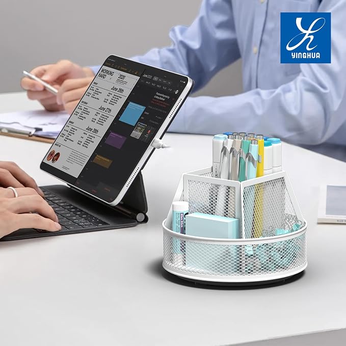 YINGHUA Metal Mesh Desk Organizer - Image 6