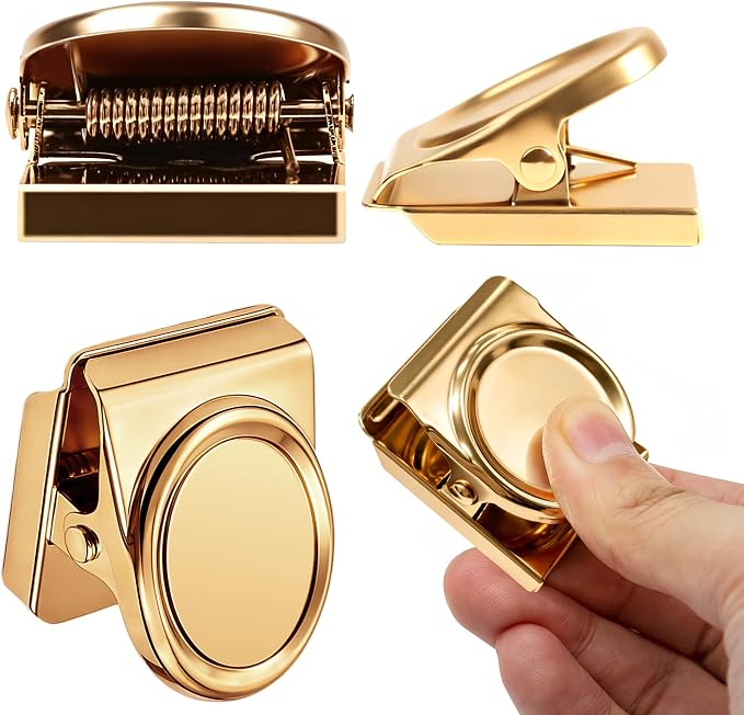 Magnetic Clips 1.5 inch, 12 Pack Heavy Duty Magnet Metal Clips - Image 4