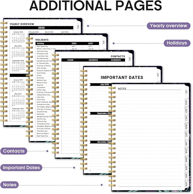 Planner 2026-2027, Academic Monthly and Weekly Calendar Planner - Image 5