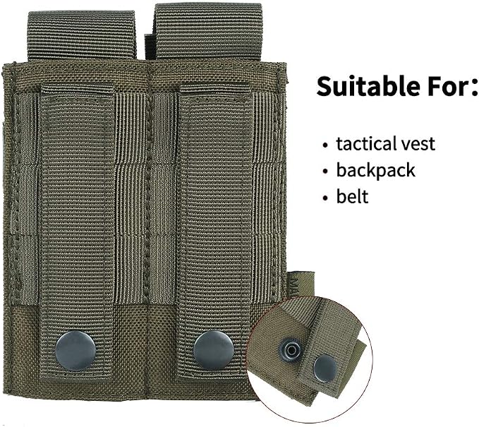 EXCELLENT ELITE SPANKER Molle Single/Double Pistol Mag Pouch Tactical Magazine - Image 5