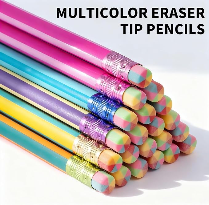 M&G Aurora Series 24 Pack 2B Triangular Wood-Cased Pencils, Pre-Sharpened - Image 4