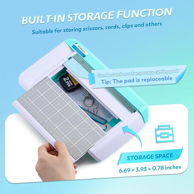 Small Paper Cutter for 7 inch Cut Length, Portable& Mini Paper Cutter - Image 3