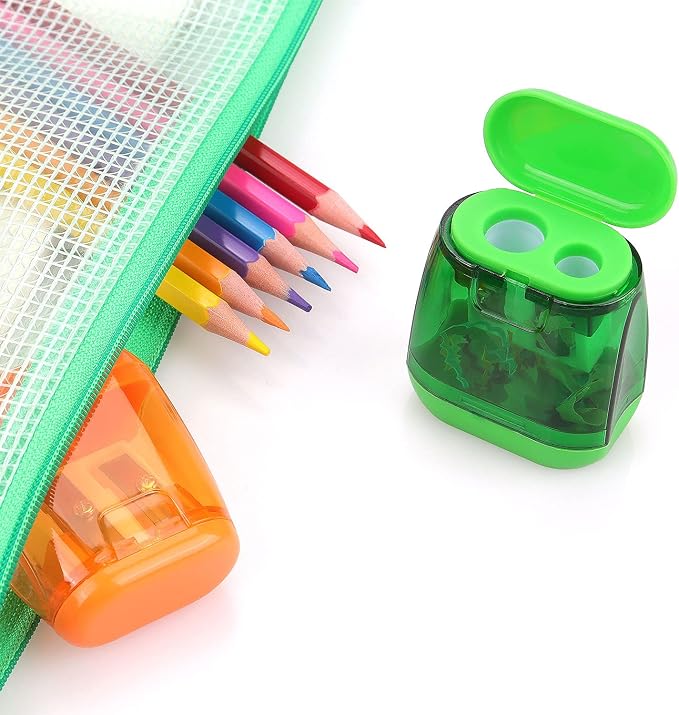 8 Pack Pencil Sharpener Manual, Double Holes - Image 6