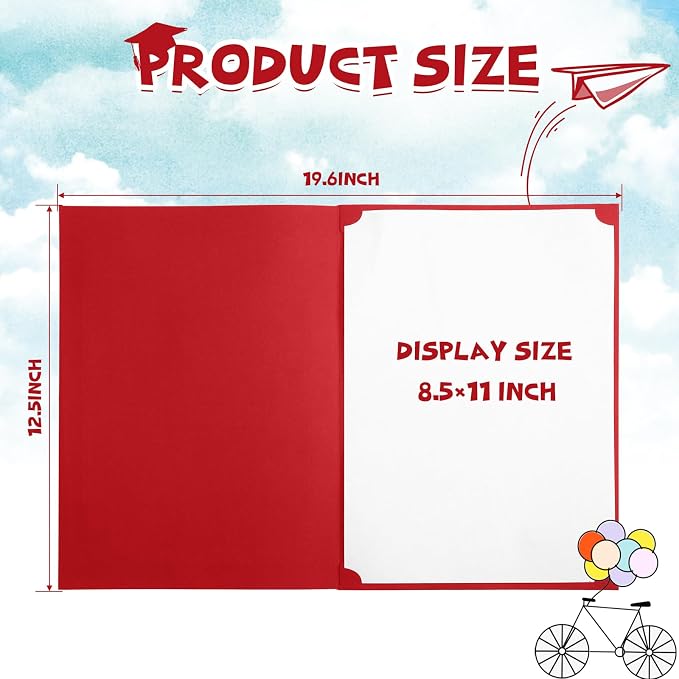 Fainne 80 Pieces Certificate Holders Diploma Holders Document Holder - Image 2