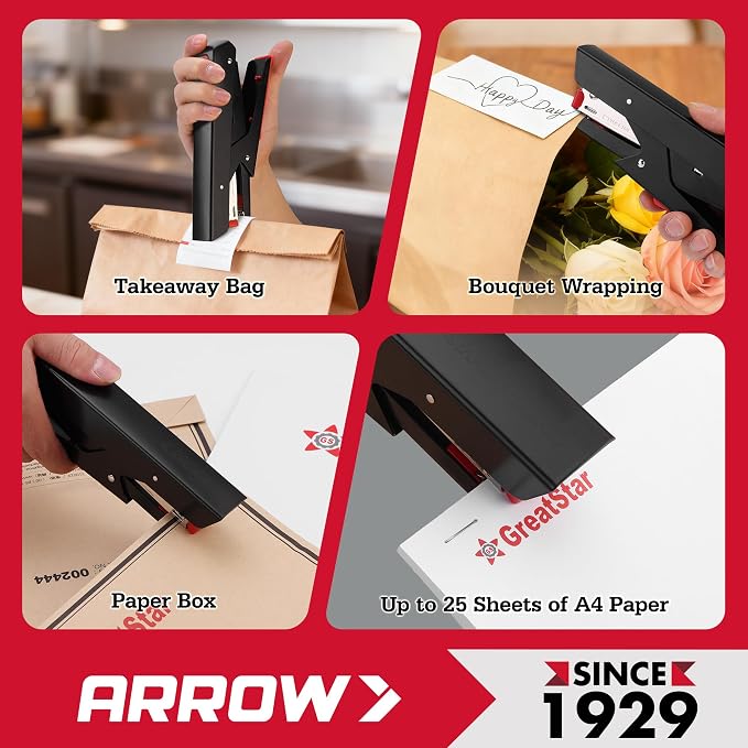 Arrow Plier Stapler Set, Metal Hand Stapler - Image 7
