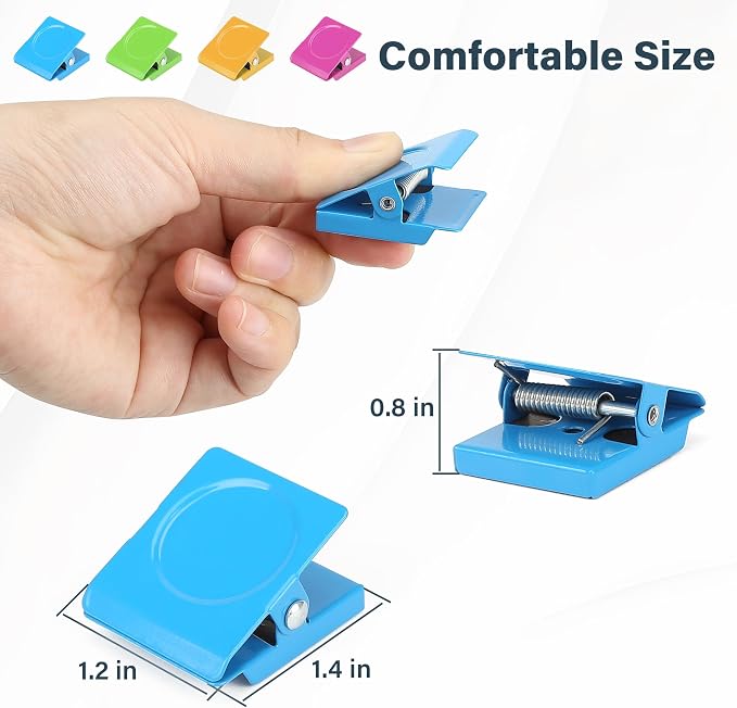 Magnetic Clips, 24 Pieces Heavy Duty Square Magnetic Clip - Image 4