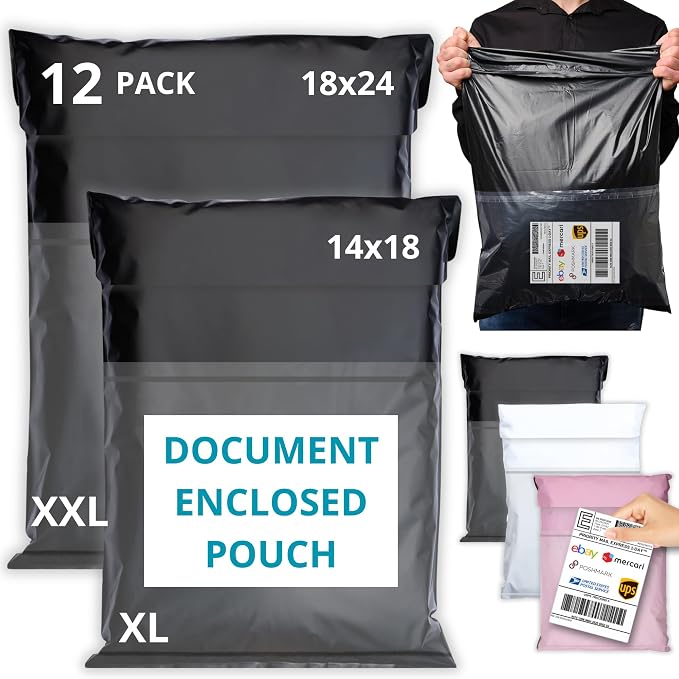 Shipping Bags with Label Pouch by Emballax