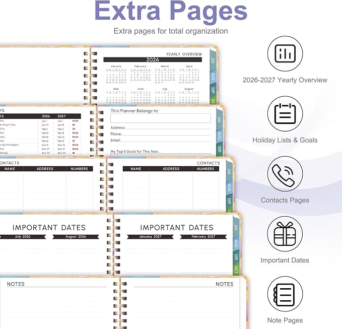 Planner 2026-2027, Weekly and Monthly Academic Year Calendar Planner, July 2026 - Image 5