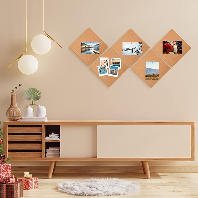 Kosiz 30 Pack Cork Board Square 12" x 12", 1/4" Thick Cork Board Tiles Bulk - Image 7