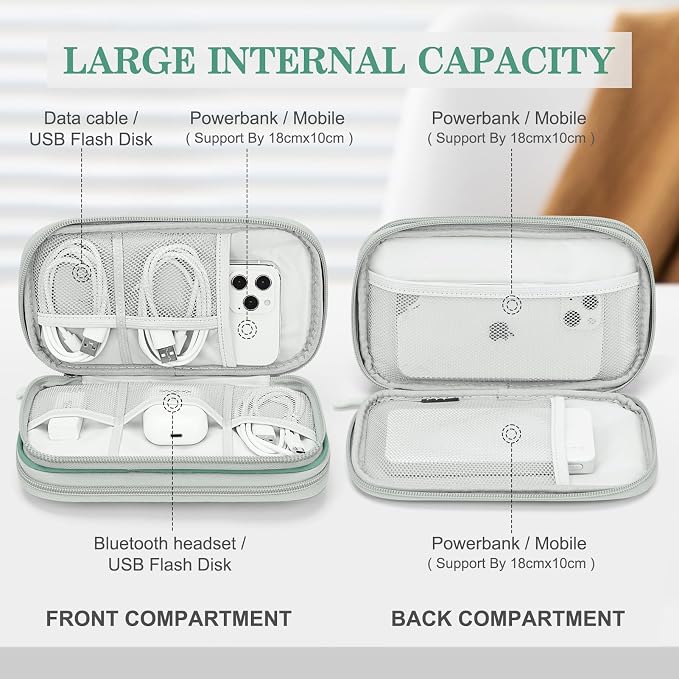 FYY Electronic Organizer, Travel Cable Organizer Bag Pouch Electronic - Image 3