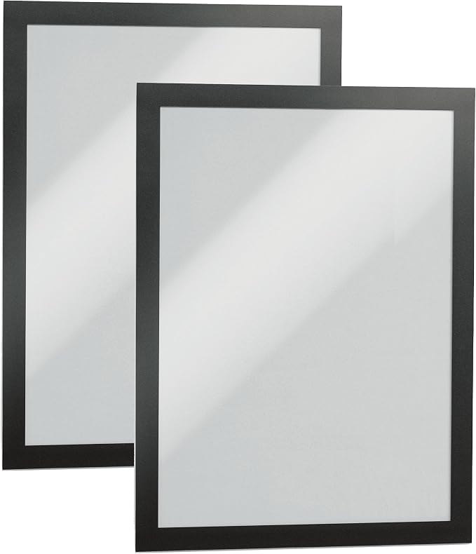Durable Duraframe Self-Adhesive Magnetic Frame Black by DURABLEOfficeProducts