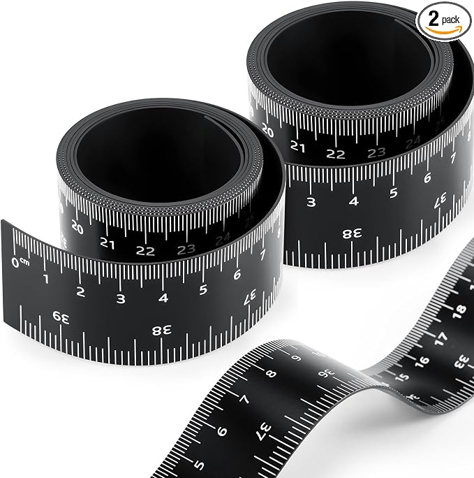 Relaxweex 2 Pcs 39.37 Inch Magnetic Ruler Flexible Tape Magnetic Tape Measure by Relaxweex