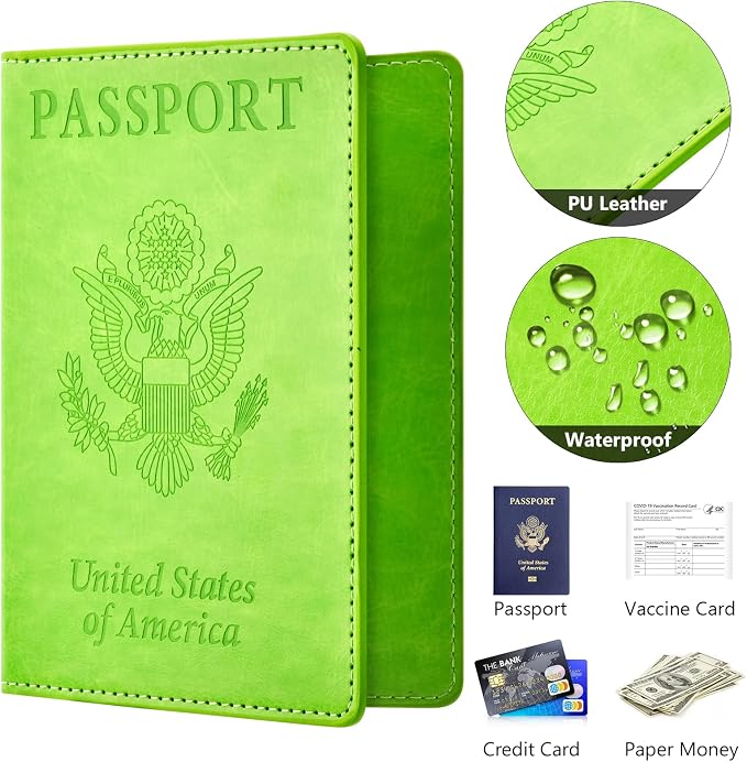 BB-green Passport and Vaccine Card Holder Combo - Image 4