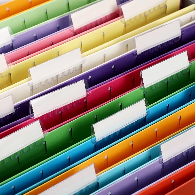 Yaomiao 24 Pack Hanging File Folders 3 Pleats Letter Size File Cabinet Folders - Image 6