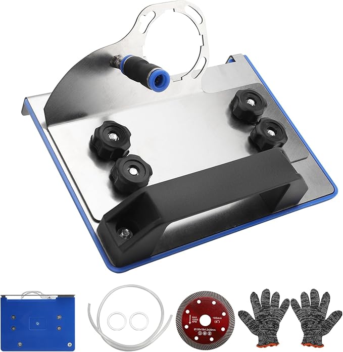 45 Degree Tile Chamfering Tool, Angle Grinder Stand Tile Cutter Tool Attachment for Tile 45 Degree Chamfer Cutting, 100-Type Universal Tile Chamfering Stand Type Angle Grinder-DeskLoop Office