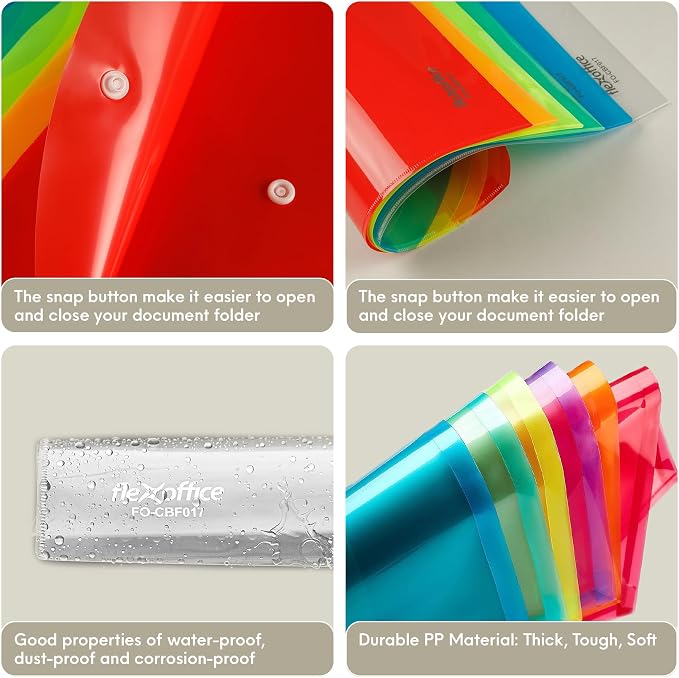 FLEXOFFICE 36 Pack Plastic Envelopes - Image 4