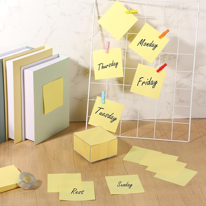 Resurhang 1000 Pieces Small Note Pad 3.4 Inch x 3.4 Inch Square Memo Cube - Image 4