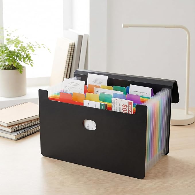 2 Pack 13 Pocket Small Accordion File Organizer, 7x4.5 Inches, Expanding File - Image 6