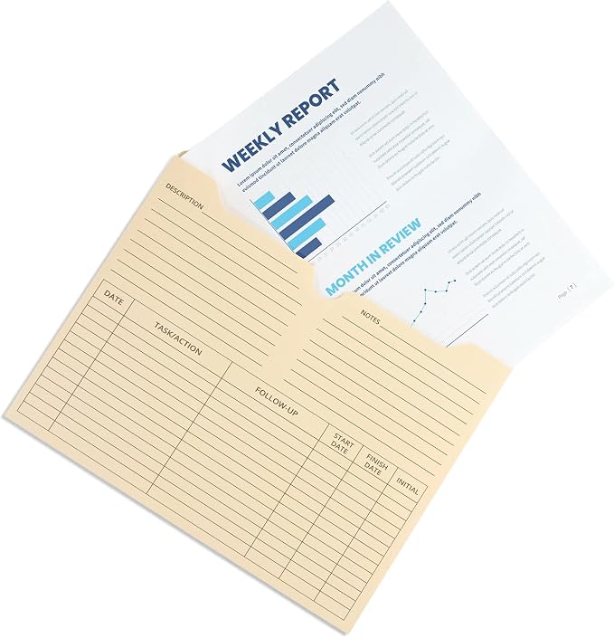 Blue Summit Supplies 50 Project File Folders, Reinforced Straight Cut Tab - Image 6