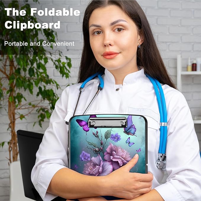Clipboard with Storage, Heavy Duty Plastic Storage Clipboard with Low Profile - Image 5
