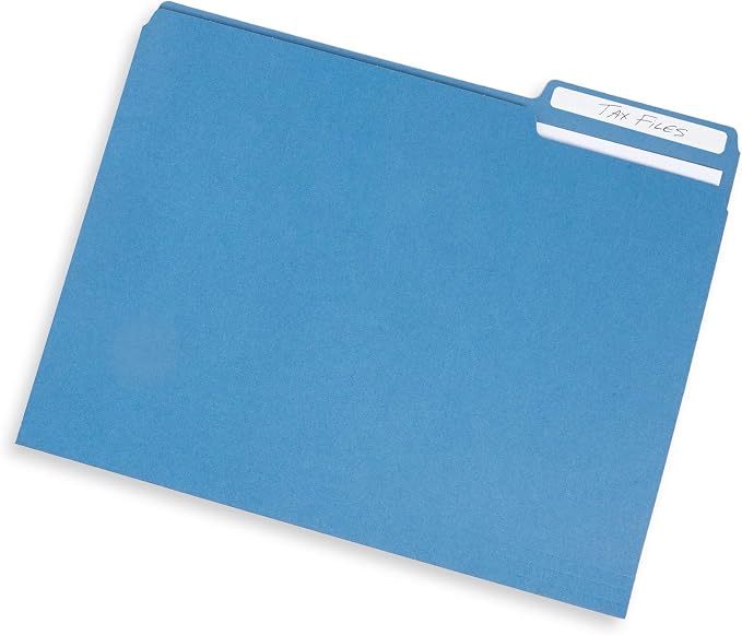 File Folder, 1/3 Cut Tab, Letter Size, 100 Per Box - Image 4