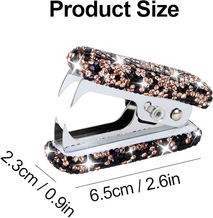 MultiBey Acrylic Staples Remover, Handmade Rhinestone Crystal Staple Removal - Image 8