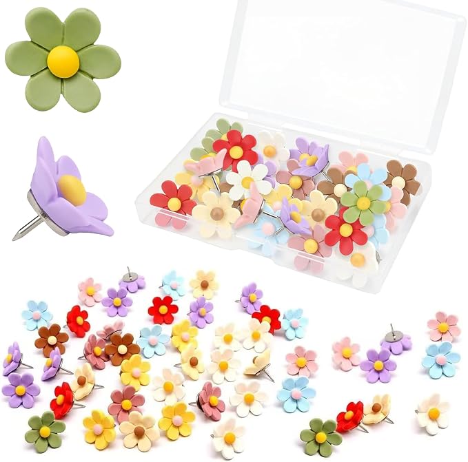 Flower Push Pins by Unknown