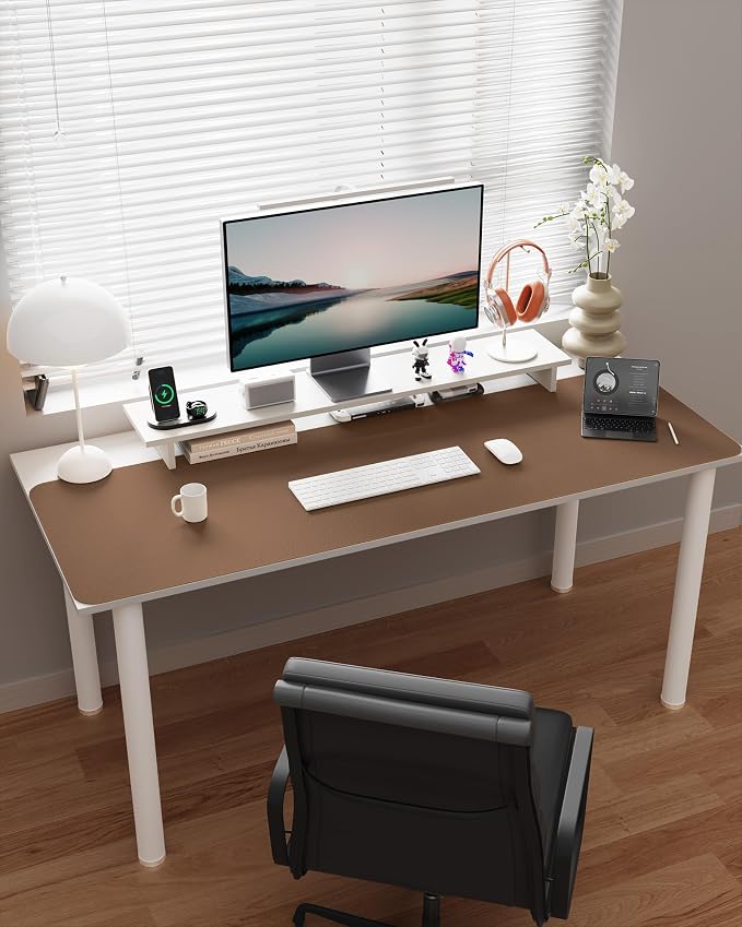 YSAGi Eco Cork Desk Pad, Double-Sided Desk Pad Protector, Large Mouse Pad - Image 2