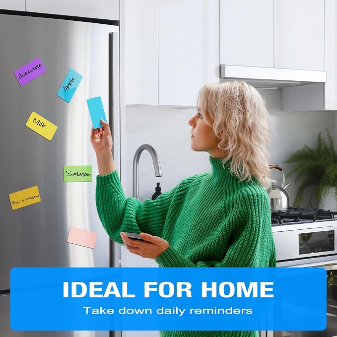 Reusable Magnetic Sticky Notes: 30PCS 2"x4" Dry Erase Magnets Labels - Image 5
