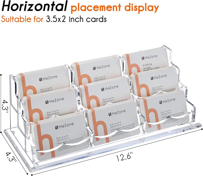 HeZone Business Card Holder for Desk - Image 3
