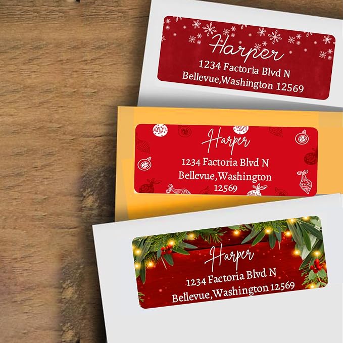 Christmas Return Address Labels Personalized - Image 4