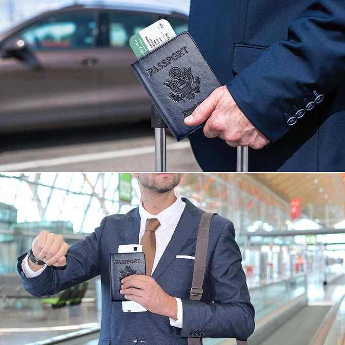 Passport and Vaccine Card Holder Combo, Passport Holder - Image 5