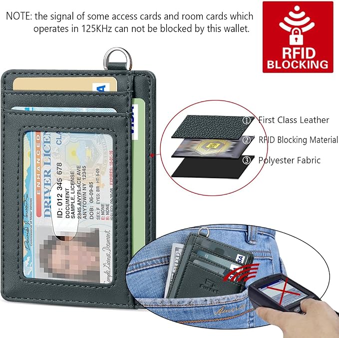 FurArt Slim Minimalist Wallet RFID Credit Card Holder - Image 5