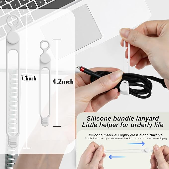 Silicone Cable Ties Cord Organizer - Image 2