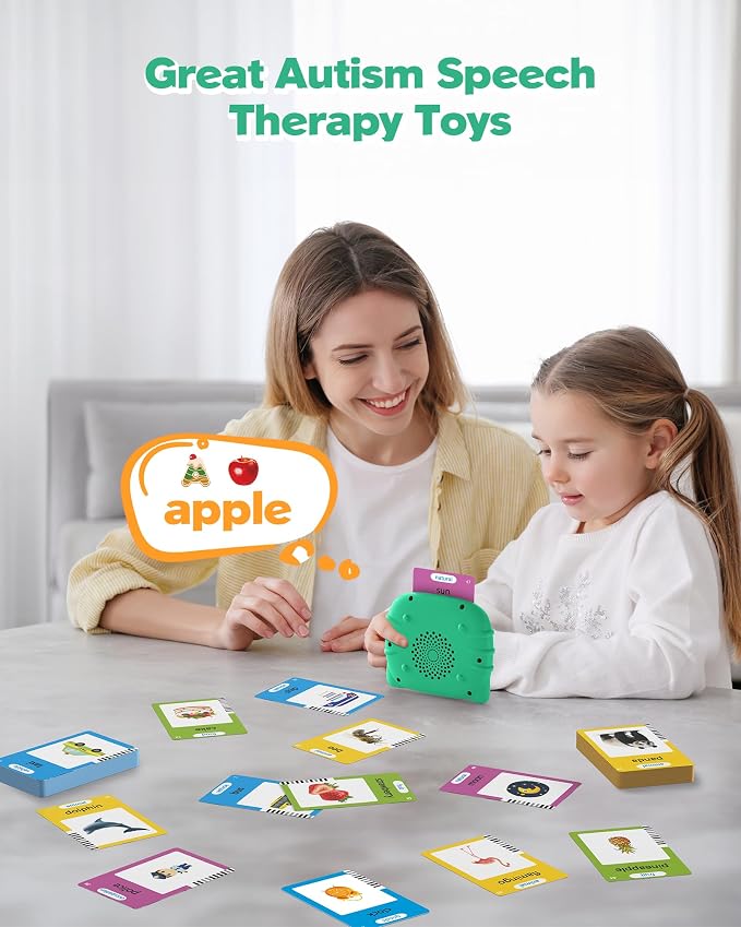 Talking Flash Cards for Toddlers 1 2 3 4 Year Olds, Montessori Language Learning - Image 4