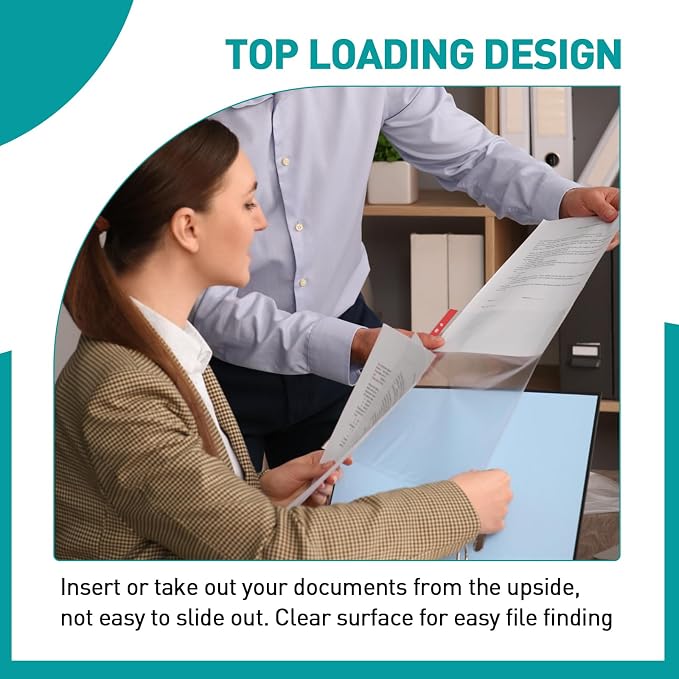 Sheet Protectors, PANDRI 600 Pack Color Heavy Duty Plastic Page Protectors - Image 5