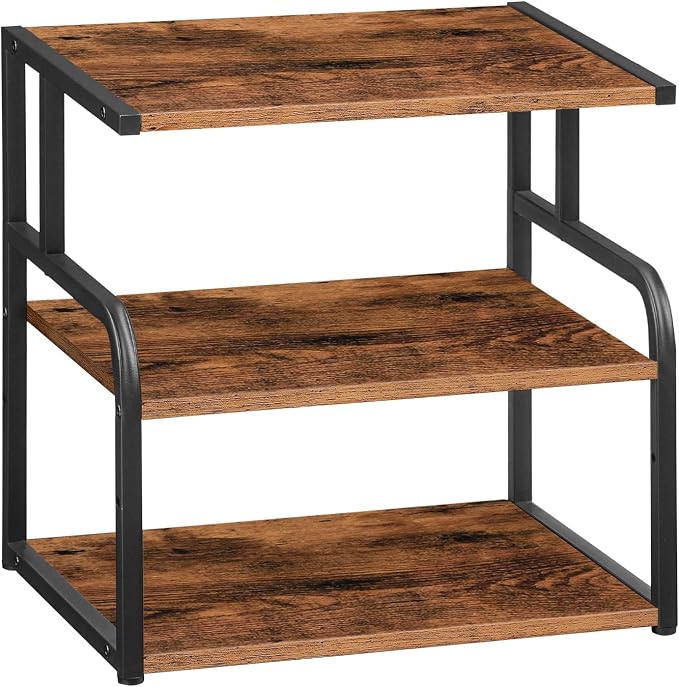 HOOBRO Printer Stand, 3-Tier Desktop Printer Table, Under Desk Printer Storage by HOOBRO