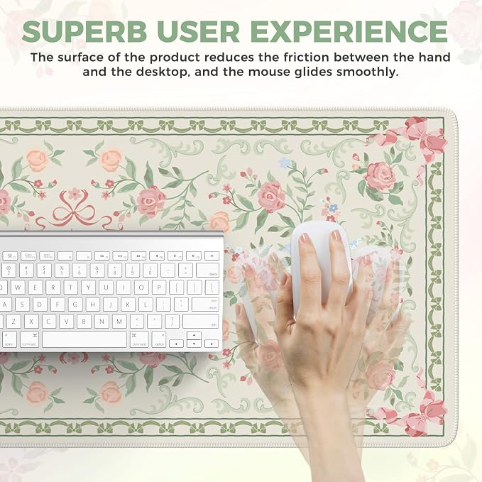 iCasso Green Desk Mat, Cute Desk Pad - Image 4