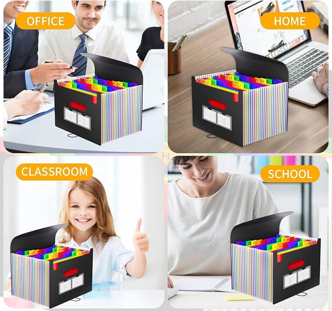 Accordion File Organizer Expanding File Folders, 25 Pockets Document Organizer - Image 9