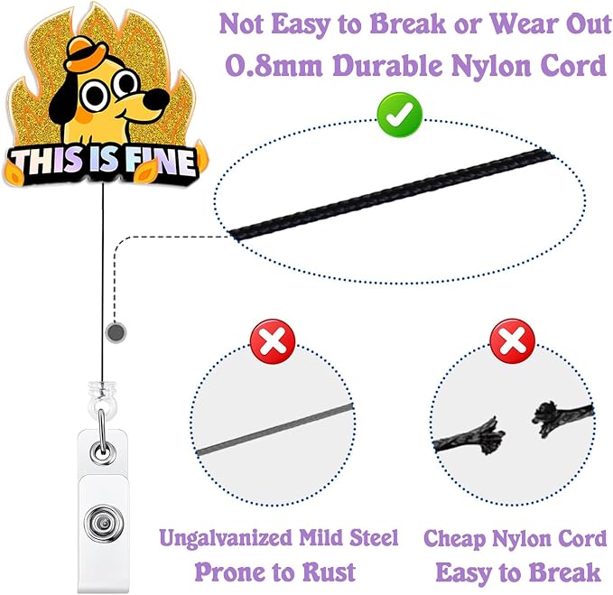 This is Fine Dog Badge Reel Retractable - Image 4