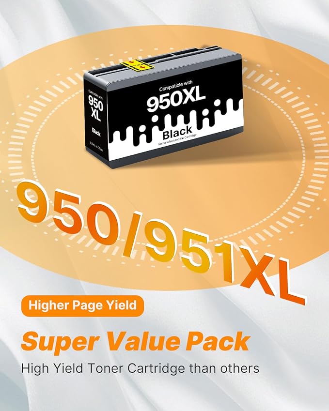 MILEKO Compatible 950XL Ink Cartridge Replacement for HP 950XL 950 XL to use with OfficeJet Pro 8100 8610 8600 8615 8620 8625 276dw 251dw Printer (Black, 1-Pack)-DeskLoop Office