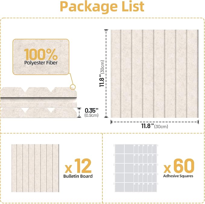 Large Cork Board for Wall 36" x 48" Oatmeal Bulletin Board - Image 7