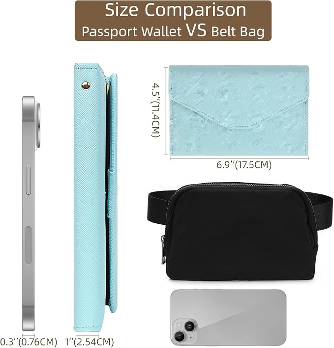 ZOPPEN Mulit-purpose Rfid Blocking Passport Holder Travel Wallet Passport and - Image 4