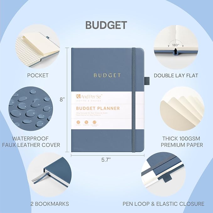 And Per Se Budget Planner and Monthly Bill Organizer, Undated Financial Planner - Image 2