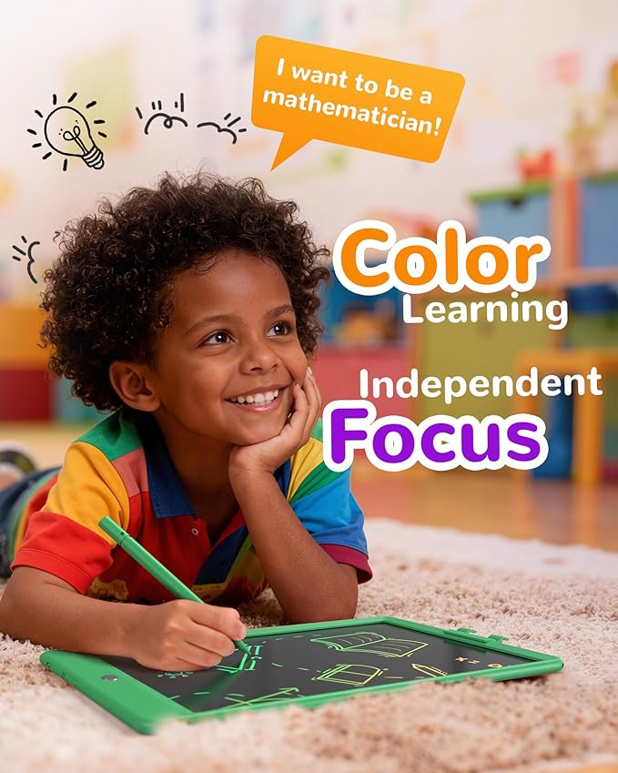 KOKODI LCD Writing Tablet, 10 Inch Colorful Toddler Doodle Board Drawing Tablet - Image 4