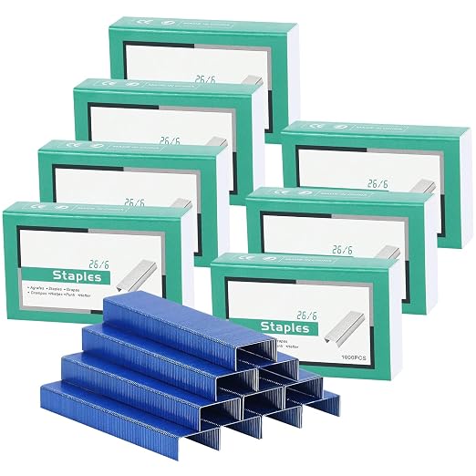 MultiBey 7 Pack Blue 26/6 Staples by MultiBey